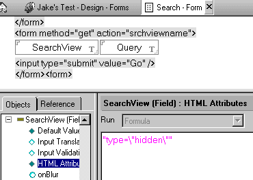 Search view hack