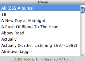Albums in iTunes grab