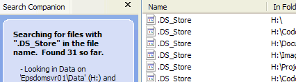 Litter of DS_Store files