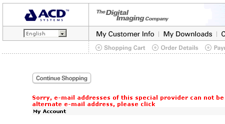 ACDSystems checkout