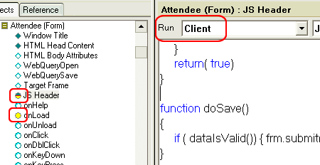 JavaScript code in Domino designer 6