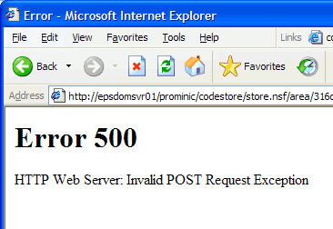 Error 500